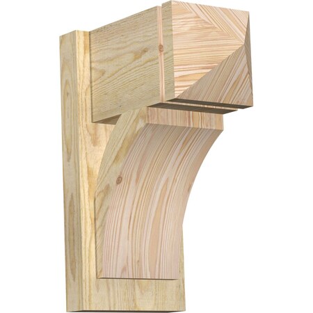 Ekena Millwork Thorton Arts & Crafts Rough Sawn Outlooker, Douglas Fir, 8"W x 14"D x 18"H OUT08X14X18THR03RDF